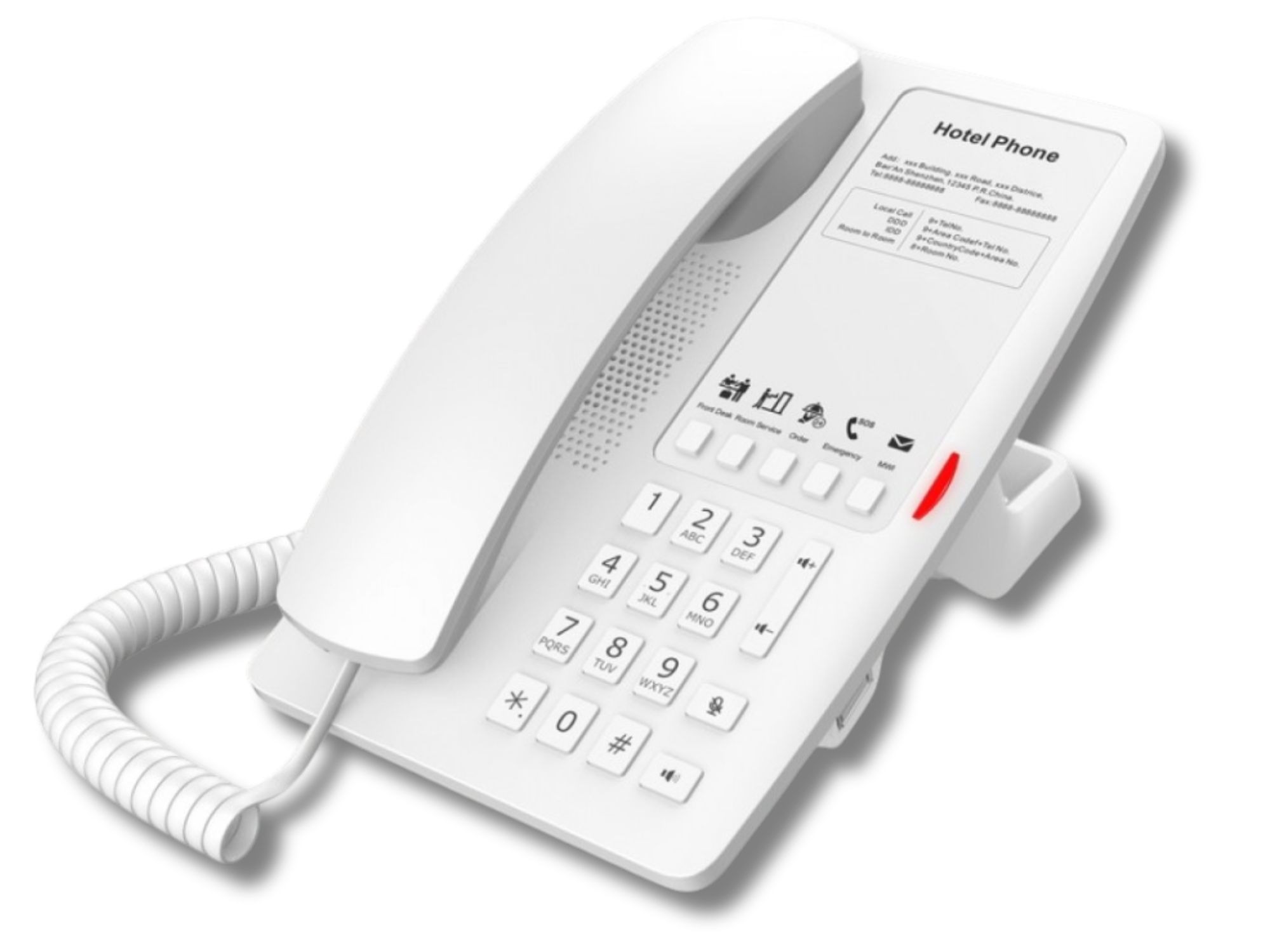 SIP телефон для гостиниц Fanvil H4  W/B